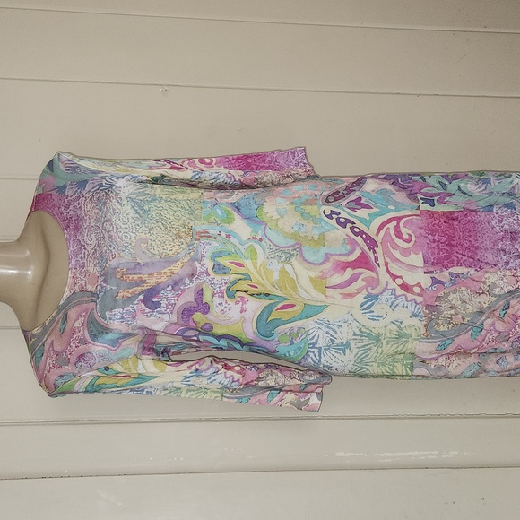 LEGGIADRO SCOOP.NECK IN VITRINES DRESS 12 - Picture 3 of 12